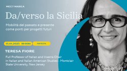 flyer in Italian advertising talk with Teresa Fiore